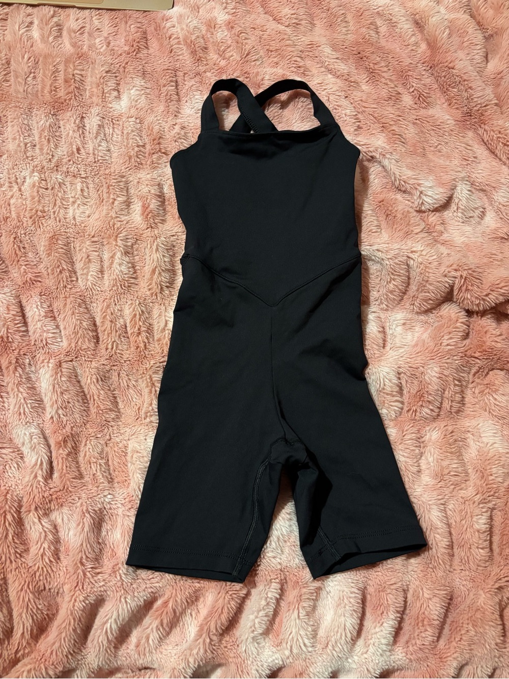 Kids Black Athletic One-Piece Romper - Performance Stretch Unitard Tiger Friday